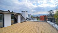 terrace on the roof with view to Karkonosze